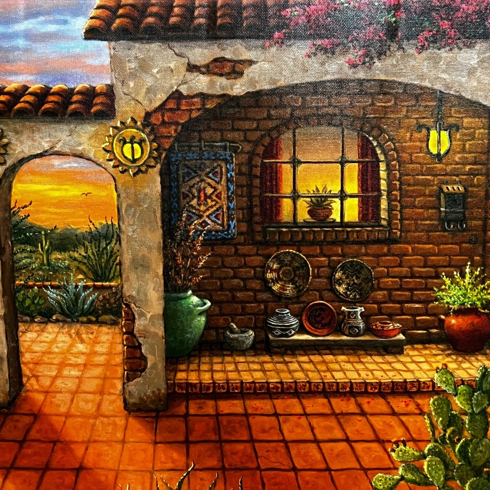 Janet Kruskamp Canvas Print, “Southwest Sunset"